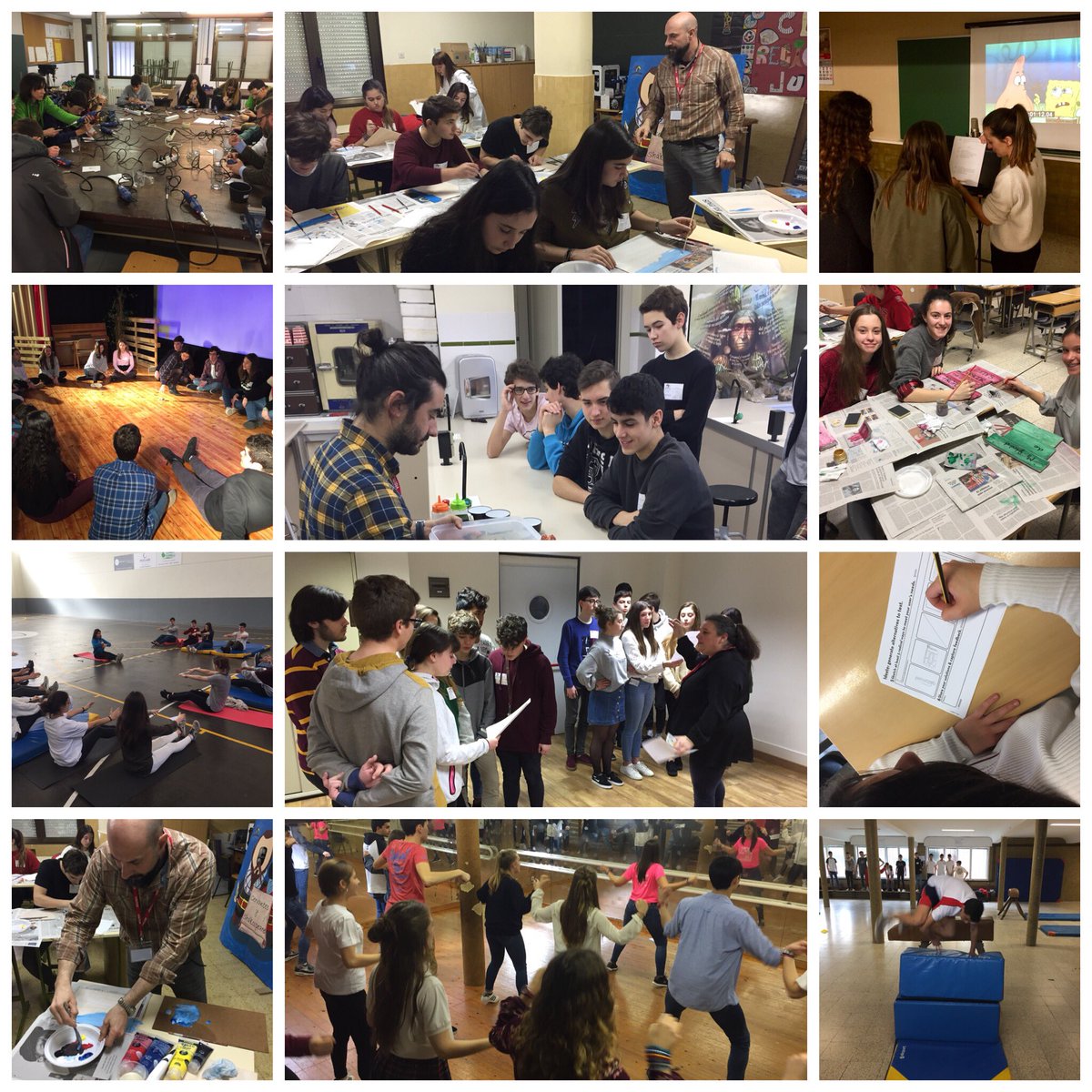 codemagijon's tweet photo. Continúa el workshop “Sharing feelings” en @codemagijon El alumnado 4º ESO y 1º Bachillerato se distribuye en 12 talleres. Continuamos compartiendo pasiones e inspiraciones. Gracias a los colaboradores que han hecho posibles estas experiencias #SomosCodema https://t.co/FrRQ5qluUk