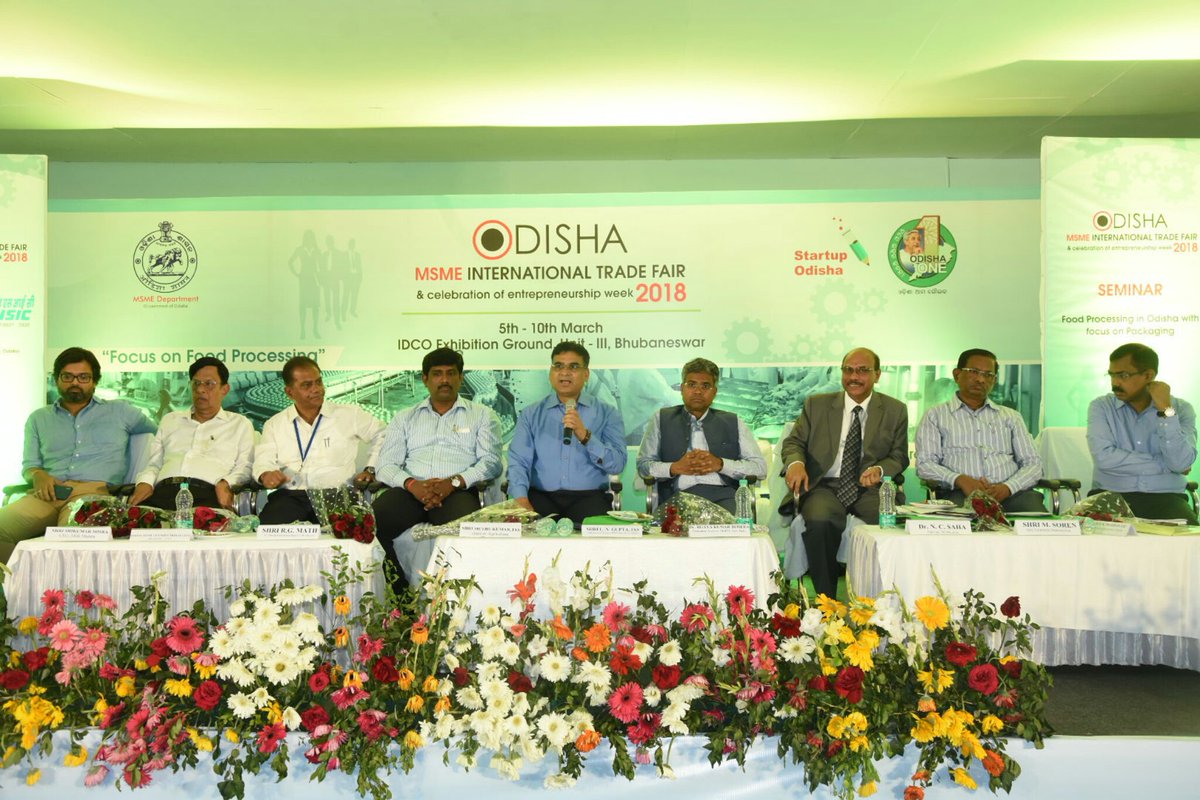 OdishaMSMEFair's tweet photo. Food processing being one of the major focus of this years @OdishaMSMEFair, a seminar on"Food Processing in Odisha with Focus on Packaging" was held today where various speakers discussed about the present, future &amp; the opportunities of the sector in #Odisha &amp; India.#MSMEOITF2018 https://t.co/byx7mE42aA