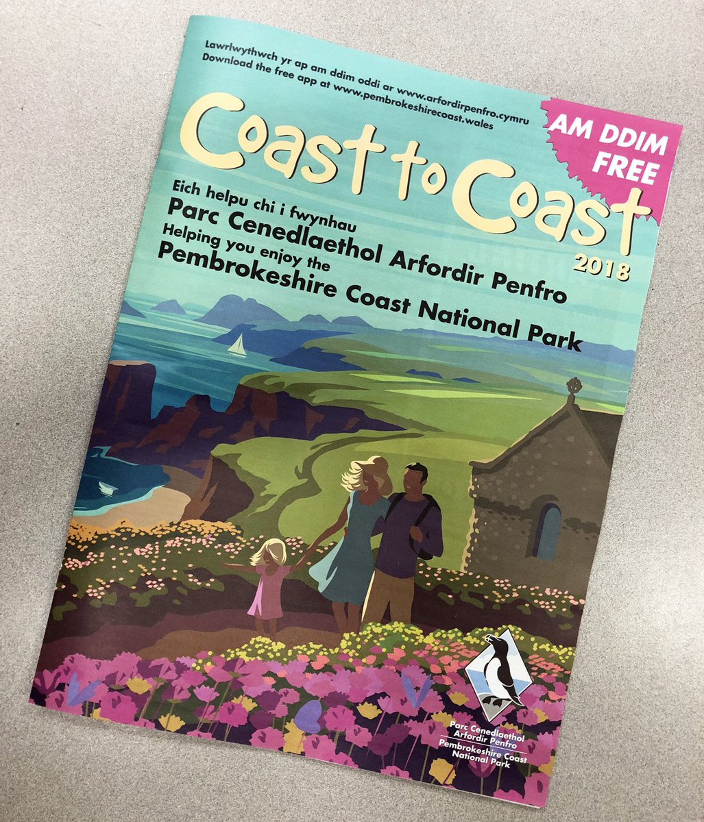 Exciting news! #CoasttoCoast2018 will be available across #Pembrokeshire from this weekend onwards! It's the must-have publication if you want to make the most of the Pembrokeshire Coast! Online and app versions coming soon! #FindYourEpic #YearOfTheSea