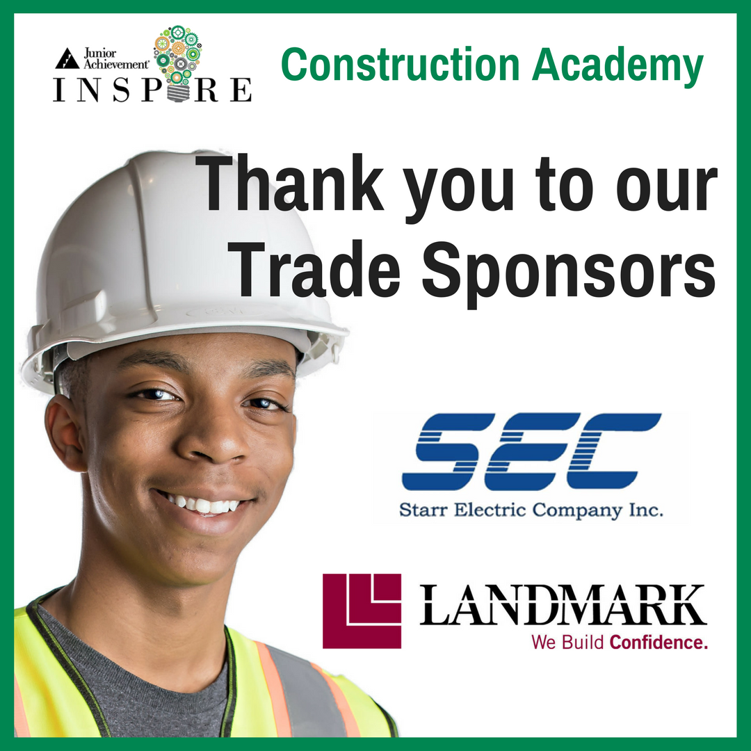 Triad_JA's tweet photo. Thank you to Starr Electric Company, Inc. and Landmark Builders, Inc. for being our trade sponsors.  Because of their support, 500 Guilford County Schools 8th graders will participate in a hands-on Construction Academy event. #BuildtheFuture #TriadJA https://t.co/RfUKtvGOni