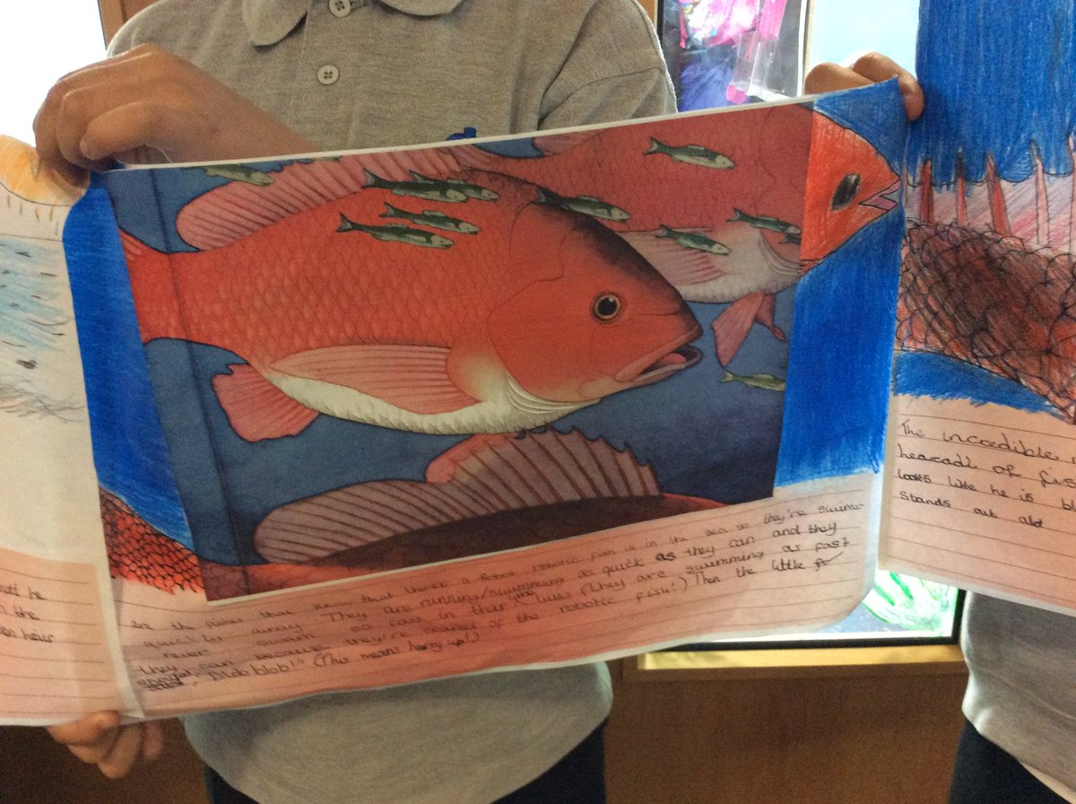 Year 5 have recreated their own version of the picture book #flotsam by #Davidwiesner