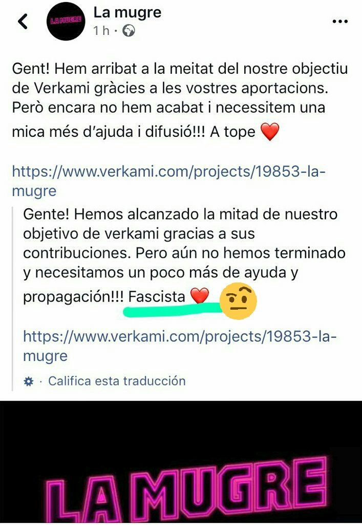lualopezz's tweet photo. Quan Facebook vol boicotejar-te la campanya de Verkami... No podran amb nosaltres, seguim 💜

https://t.co/WKw78QIyxG https://t.co/fSa4e5C2UA