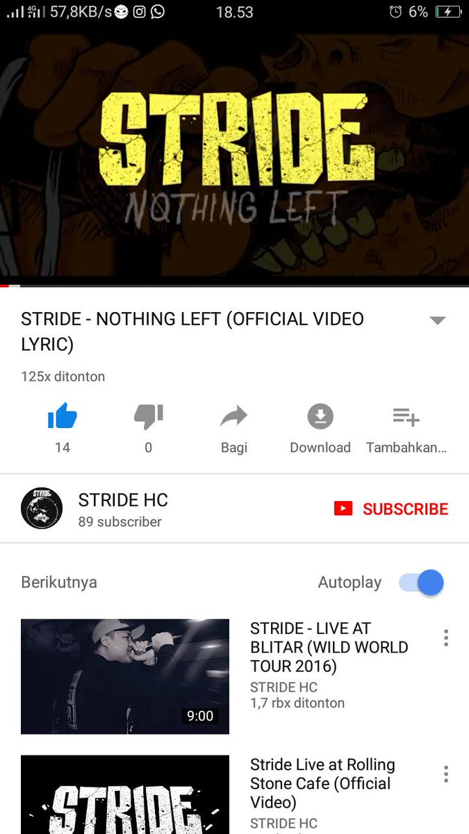 Sudah bisa kalian nikmati.single terbaru dari kami " NOTHING LEFT "