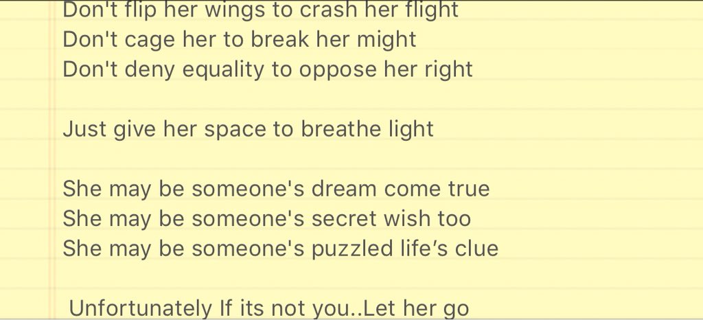Arshi7Khan's tweet image. On #IWD2018 I want to dedicate my Poem “Let her Go” to all those ladies who suffer from #SpousalAbuse &amp;amp; #MaritalAbuse .Even being this issue so serious most of the time it loses its gravity in our society &amp;amp; is overlooked without realising its consequences.