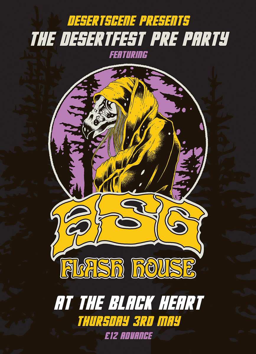 NEW SHOW: We're kicking off the Desertfest weekend early at <a href="/Theblack_heart/">The Black Heart</a> . This year's official Desertfest Pre-Party is <a href="/ASGNation/">ASG Nation</a> and <a href="/flashhouseband/">Flash House</a> on Thursday 3rd May. For tickets and info, follow the link desertfest.co.uk/news-all/pre-p…