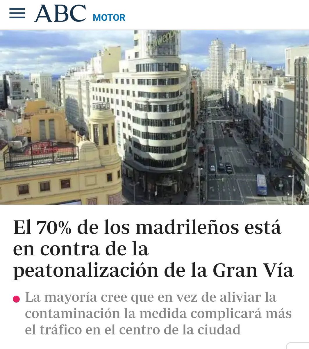 eljueves's tweet photo. Atentos al @abc_es demostrando su rigor y nivel periodístico.

Han 'fabricado' una noticia en base a una encuesta en Twitter con 11 votos, la cual ha pasado a llamarse 'un estudio' y, por tanto, las 8 personas que votaron en contra 'el 70% de los madrileños'. https://t.co/C9cYRVV7iU