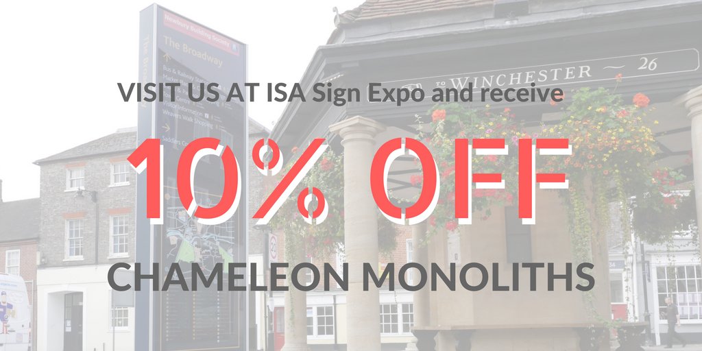 Did we mention, this goes for the Chameleon too? #Yesway
"Stop by booth 3940 to receive 10% OFF all Chameleon sign product orders! <a href="/isasignexpo/">ISA Sign Expo</a> #IDareYou #signexpo2018 #signexpo #EncompassSignSystems #EncompassSign"