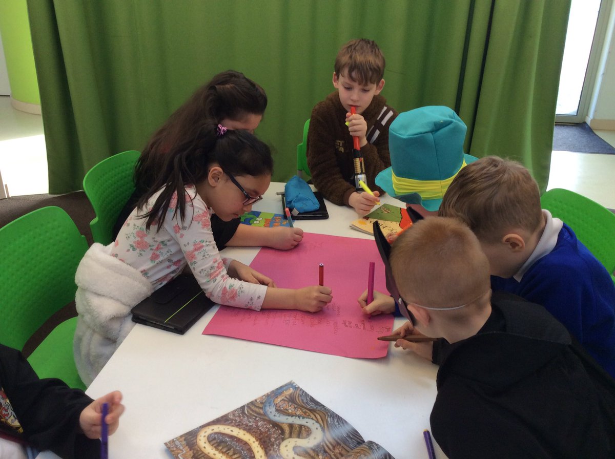 JesmondY4's tweet photo. Orange group have been thinking of animal characters in books.  How many stories can you think of with wolves in? https://t.co/Tcp2QqkUpY