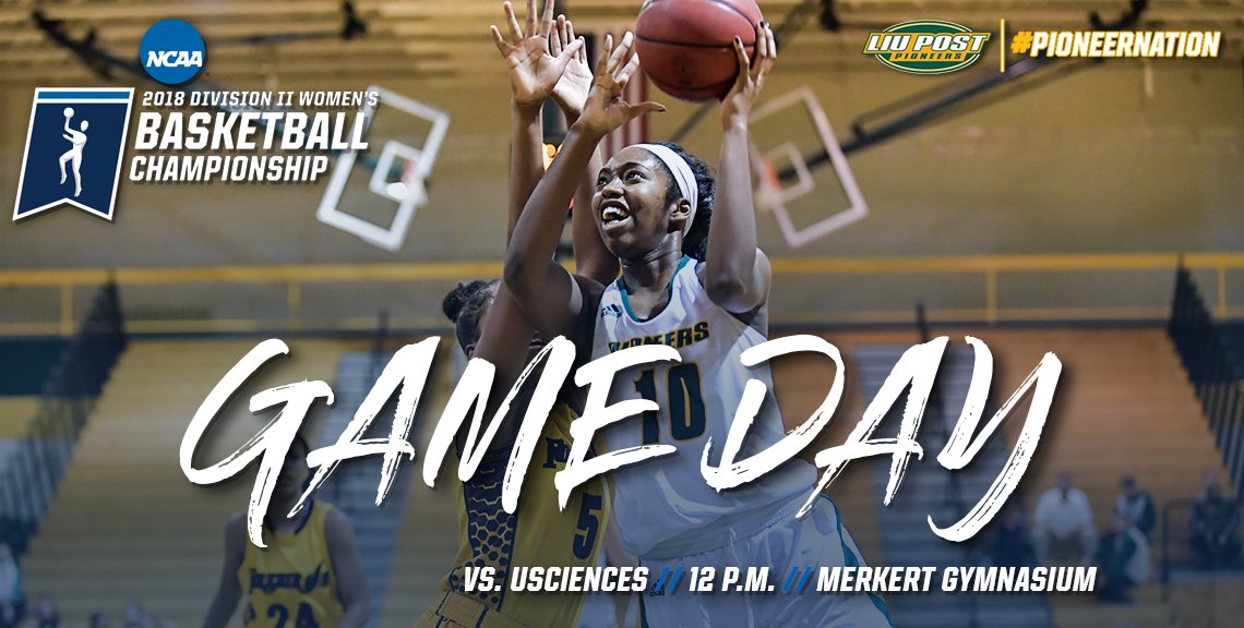 LIUPWBB's tweet photo. It's #GAMEDAY! NCAA First Round tip-off at 12:00 vs. USciences. If you can't make it to the game, follow all the action live here: https://t.co/fz1XgqBYoV
#PioneerNation 🔰🏀 https://t.co/BJisaQPN67