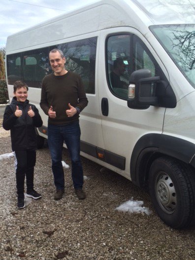 Jon receiving delivery of his Fiat Ducato Minibus yesterday. We had a lot of interest in this vehicle as it has only done 19k miles! Good luck with converting it into a camper! #Vans365