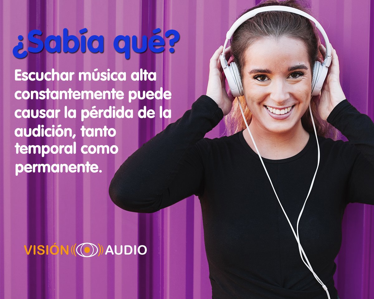VisionAudio_'s tweet photo. ¿Sabías qué?
Escuchar música alta constantemente puede perjudicar gravemente tu salud auditiva. ¡Revisa gratis tu audición en VisionAudio!
#VisionAudio https://t.co/e02P4oWCEs