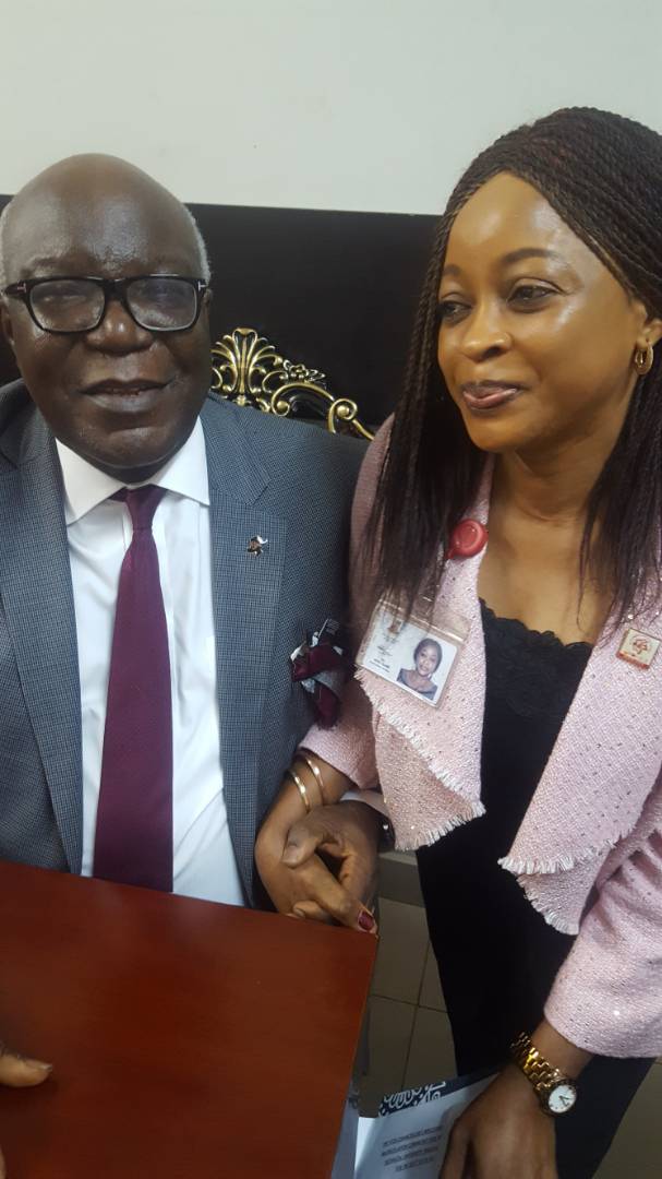 Unilag_Oyo's tweet photo. The Chairperson of the Steering Committee, who is also the Special Adviser to Oyo State Governor on Education, Dr Bisi Akin-Alabi with Prof Ibidapo Obe (the Pro-Chancellor) at the Matriculation Ceremony of Pioneer Students of the @techu_Ibadan.

#TechUibadanMatriculation2018 https://t.co/Lq6gzTCEaK