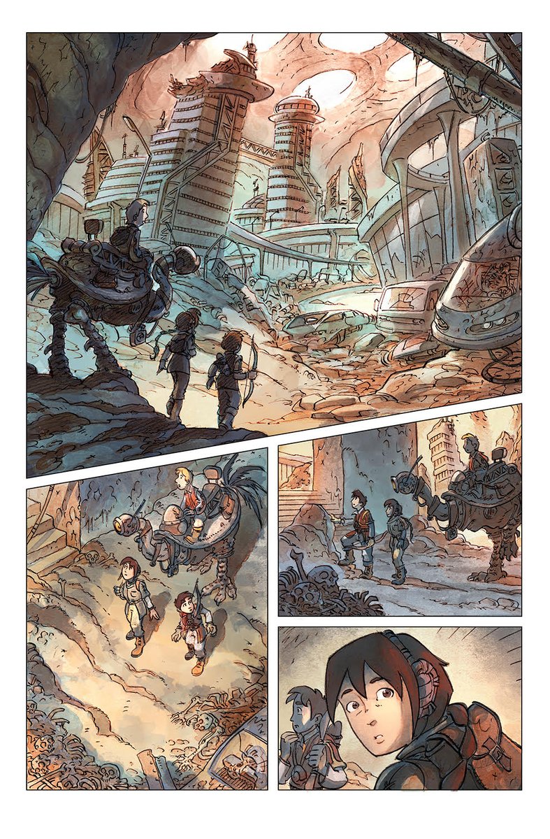 ProgettoRadium's tweet photo. https://t.co/Pf36o8PCR1
La prima tavola a colori di #Mondoplastica, disegnata da Ryan Lovelock e colorata dai Tatini. Lo sapete, sì, che se la campagna non va in porto non vedrete mai il fumetto di Casty e Ryan? Sì che lo sapete: e allora forza, ragazzi! https://t.co/NDJyLXrQsy