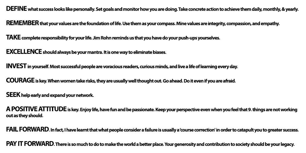 What a great day yesterday celebrating #InternationalWomenDay2018. So many examples of the business case for gender parity. Below are my 10 principles for success as a woman. Let’s #PressForProgess every day. Our world needs it