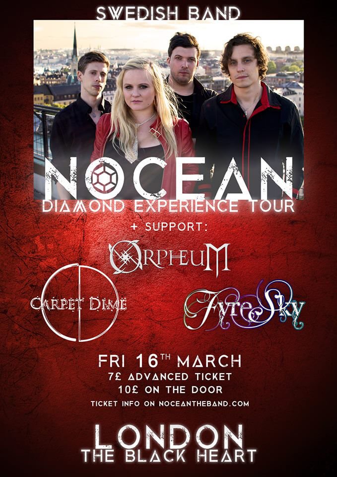 OrpheumBand's tweet photo. One week!
Friday 16th March we play @Theblack_heart #Camden #London with #carpetdime and @FyreSkyUK supporting @noceantheband
Tickets: https://t.co/erF9uUMnBn
#livemusic #camdentown #londonmusic #londonmusicscene #metal #londonmetal #gothicmetal #gothic #alternativelive #orpheum https://t.co/d43G86Km7j