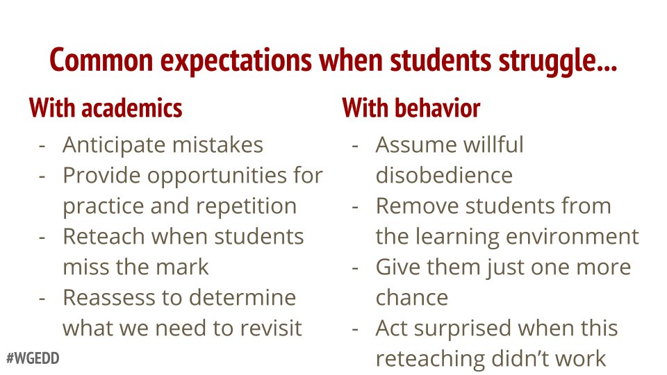 aaron_hogan's tweet photo. We tend to approach academic mistakes quite differently than misbehavior. Why is that? #TeacherMyth #kidsdeserveit https://t.co/KeAPxq6EqP