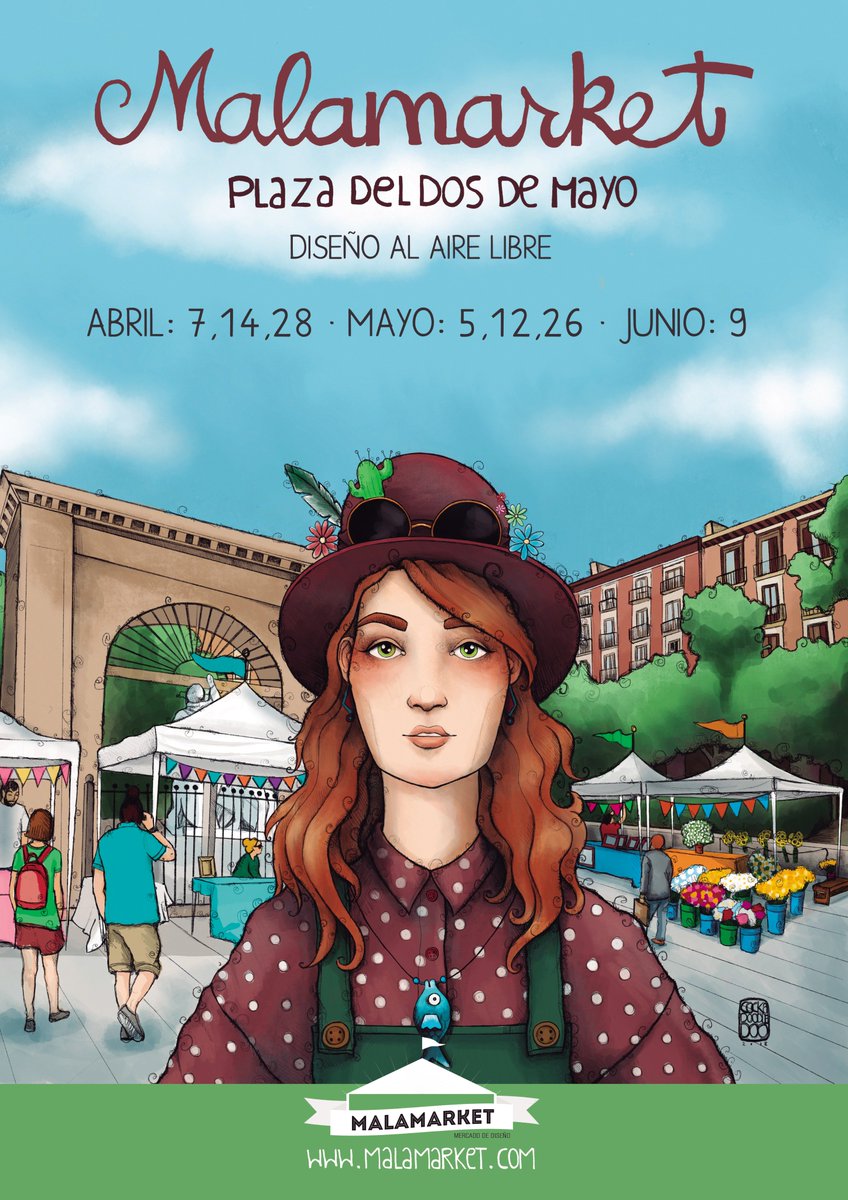 Malamarket vuelve con la primavera! Toda la información para participar en malamarket.tumblr.com/participa Cartel realizado por @gallinarara