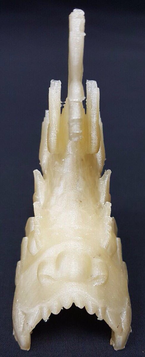rajilpahuja's tweet photo. @EmvioEng @77bergkamp19 @HAWK3DPROTO @3DPProfessor @theplasticowboy @Spectra3DTech 1st entry for the Fish competition its a "Dragon Fish" and if its a Dragon it must be printed hot, made in PSU @385C 🔥 Material by @3dxtech, hotend @E3DOnline V6, feeder the legendary @BondtechAB, QR, nozzles from 3dsolex, printed proudly on the @Ultimaker 2+ #3dprintedfish https://t.co/hEhiKvHJEa