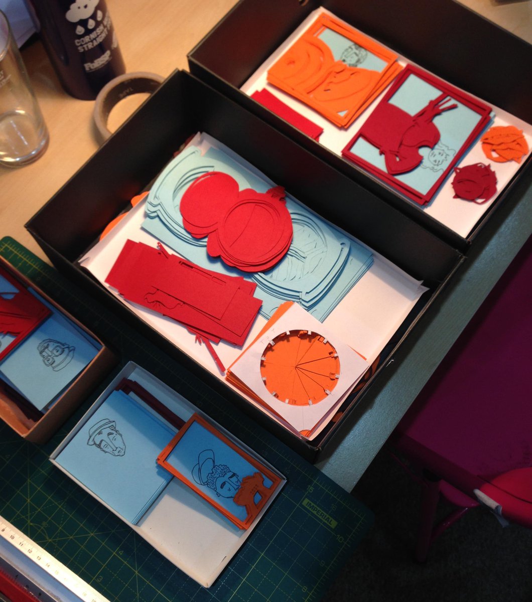 That_Way_Up's tweet photo. We made our latest film for @honeyfeetmusic out of over 250 pieces of cut out card. It took bloomin ages but was totally worth it. #animation #stopmotion #cutout #illustration #musicvideo
You can see the full music video here https://t.co/fcMZHGiHiU https://t.co/rkR8Jui544