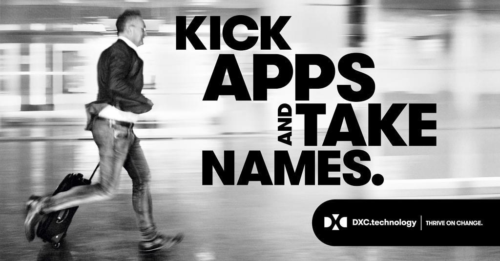 evolvenwin_T's tweet photo. It's time to kick #apps to a new level. @DXCTechnology can help you optimize costs and make digital transformation a reality https://t.co/FtOzwzrphY. #ThriveonChange https://t.co/dvaUKEYv53
