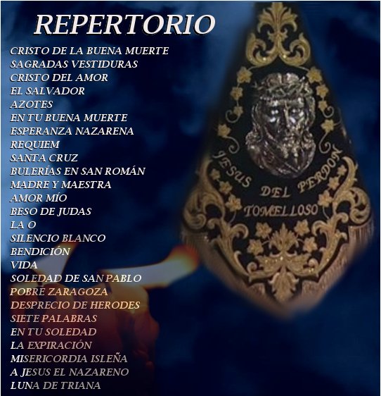 Este será el repertorio que llevaremos para esta Semana Santa