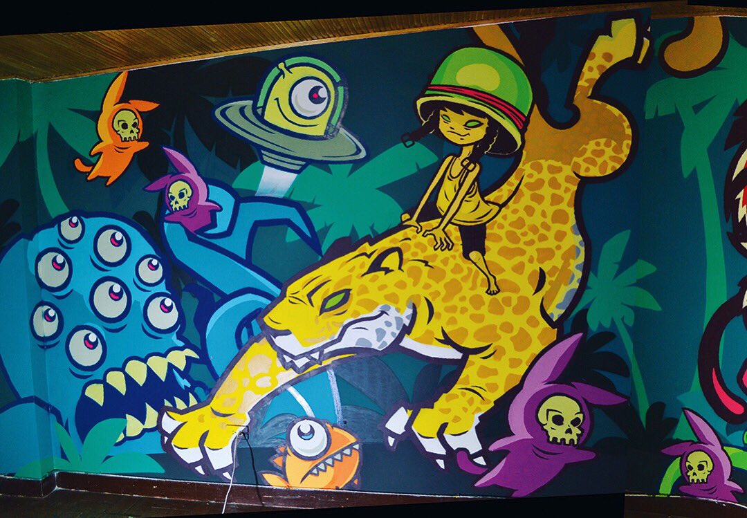 WarDesignCo's tweet photo. Adecuación por @HELLSAINTCAT &amp; @perversaland para Armadillo azul.
#streetart #paint #painting #womenstreetart #bogota #beststreetartoftheday #topstreetart #topgraffiti #streetart #urbanart #graffiti #wallart #graffitiart #wallpainting #muralpainting #arteurbano #muralart https://t.co/YGRRPn7s5M