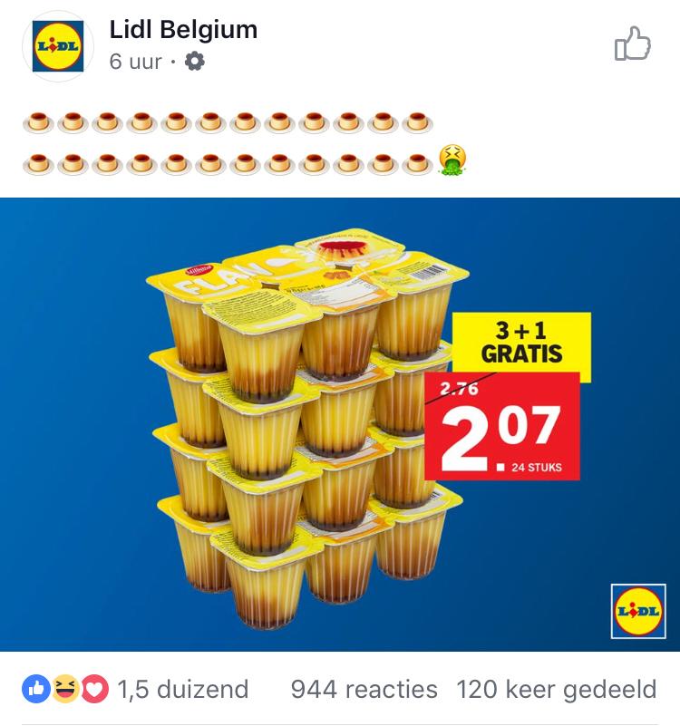 Sterk staaltje marketing. Kunnen velen nog van leren. <a href="/LidlBelgium/">Lidl Belgium</a> #flan #Lidlbelgium #belgiumsgottalent