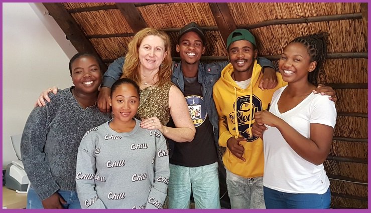 Louise Jones from @OldMutualSA Foundation came to visit @PYDAcademy today. She chatted to 5 of our awesome #Wine #tourism students - Sisanda, Jamie-Lee, Wade, Edward and Unathi shared their stories and motivations. #partnership #launchingtalent #changethatlasts