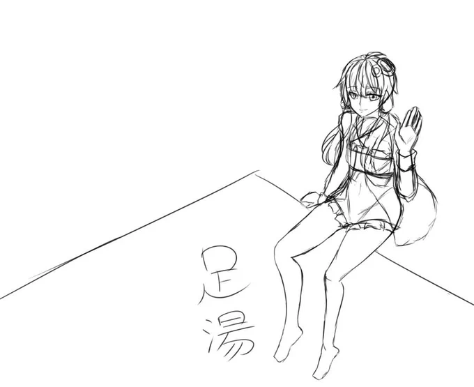 お久しぶりです。ラフの途中ですが、俯瞰の勉強がてら次はこんなの描こうと思っております
左にマキちゃんを描く予定 