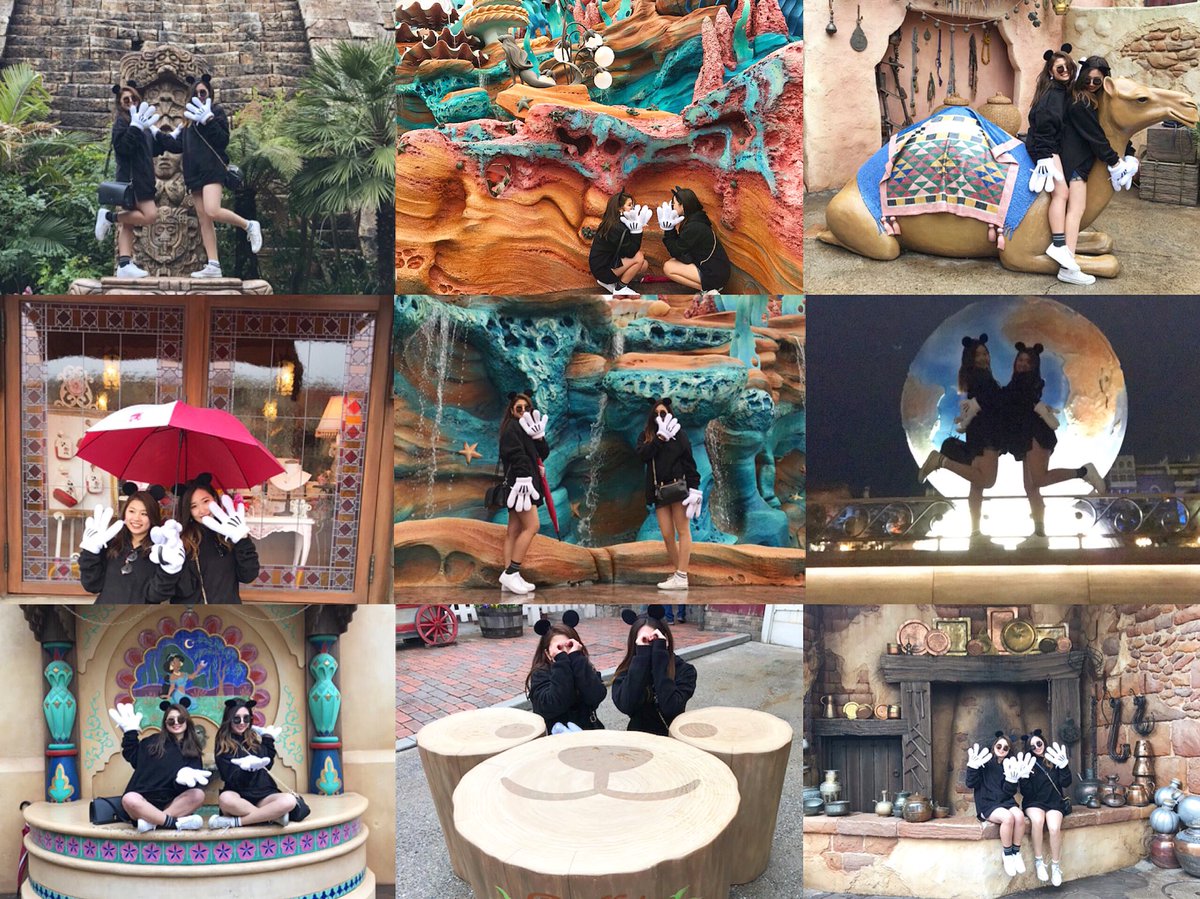 mqs_chn's tweet photo. ２日目Disneysea🖤

雨も止んでめちゃめちゃ楽しめた！！
夢の国はやっぱり夢の国
まいなとやからこその楽しみ方が出来ました🌷ラスト1日楽しもうね💗 https://t.co/lMYmroZ8XR