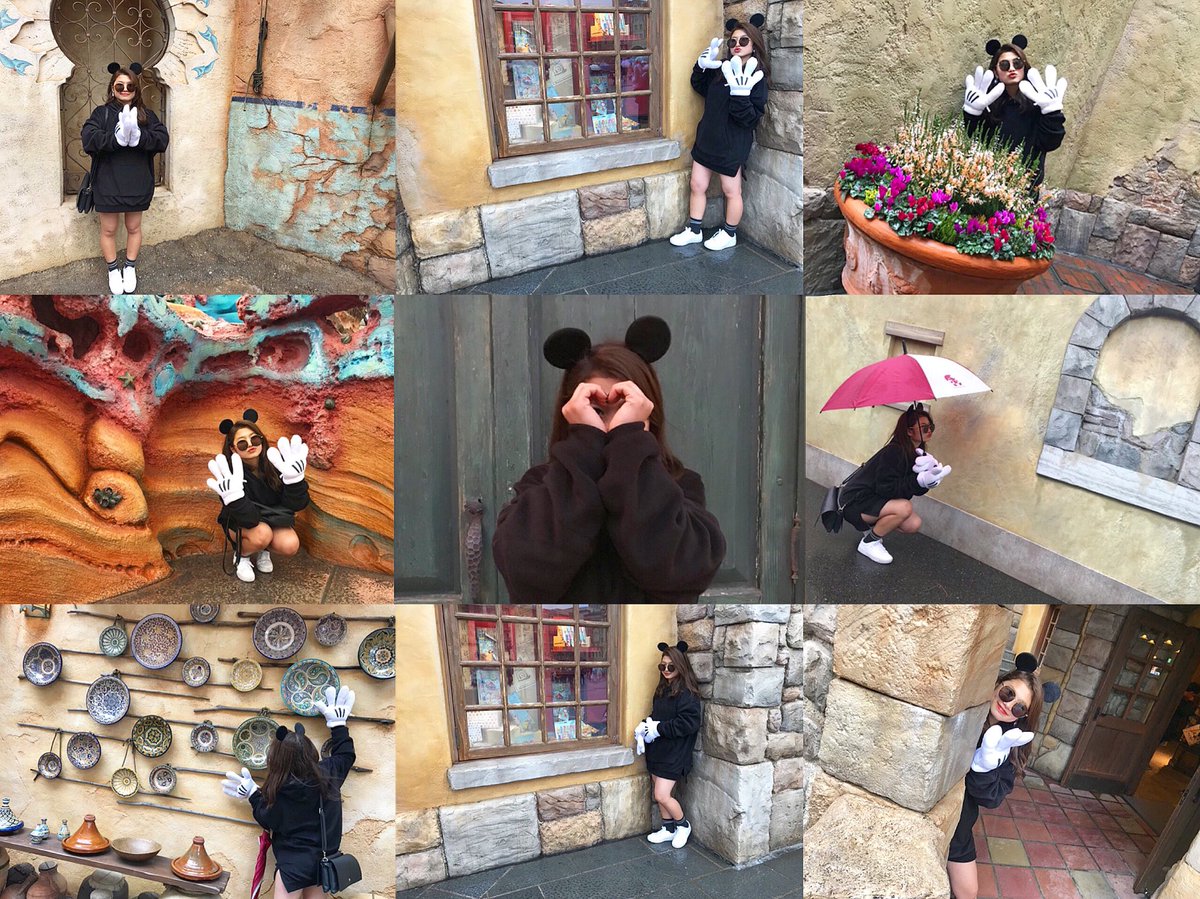 mqs_chn's tweet photo. ２日目Disneysea🖤

雨も止んでめちゃめちゃ楽しめた！！
夢の国はやっぱり夢の国
まいなとやからこその楽しみ方が出来ました🌷ラスト1日楽しもうね💗 https://t.co/lMYmroZ8XR