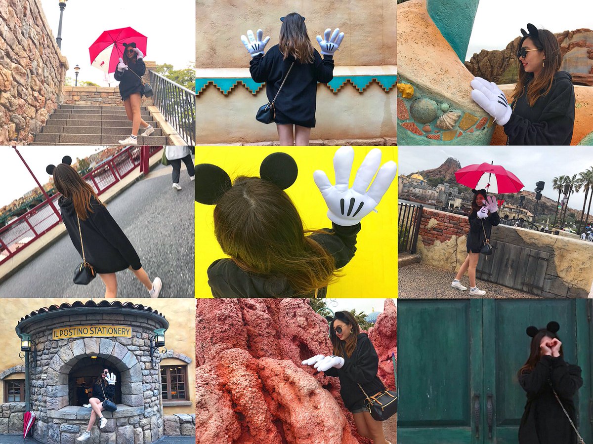 mqs_chn's tweet photo. ２日目Disneysea🖤

雨も止んでめちゃめちゃ楽しめた！！
夢の国はやっぱり夢の国
まいなとやからこその楽しみ方が出来ました🌷ラスト1日楽しもうね💗 https://t.co/lMYmroZ8XR