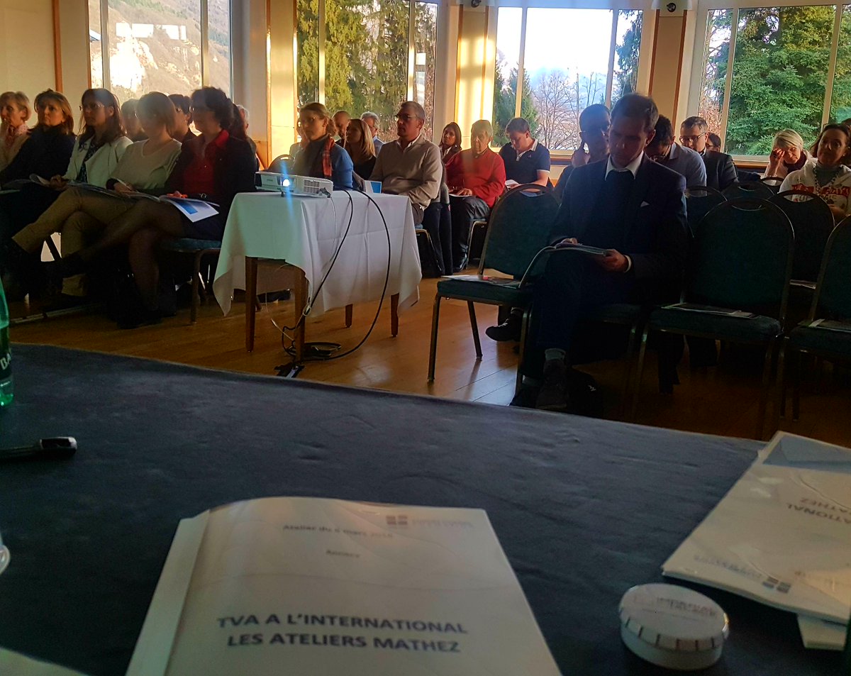 Atelier sur la #TVA à l'international à #Annecy - Focus sur la Suisse, les triangulaires et le #ecommerce .