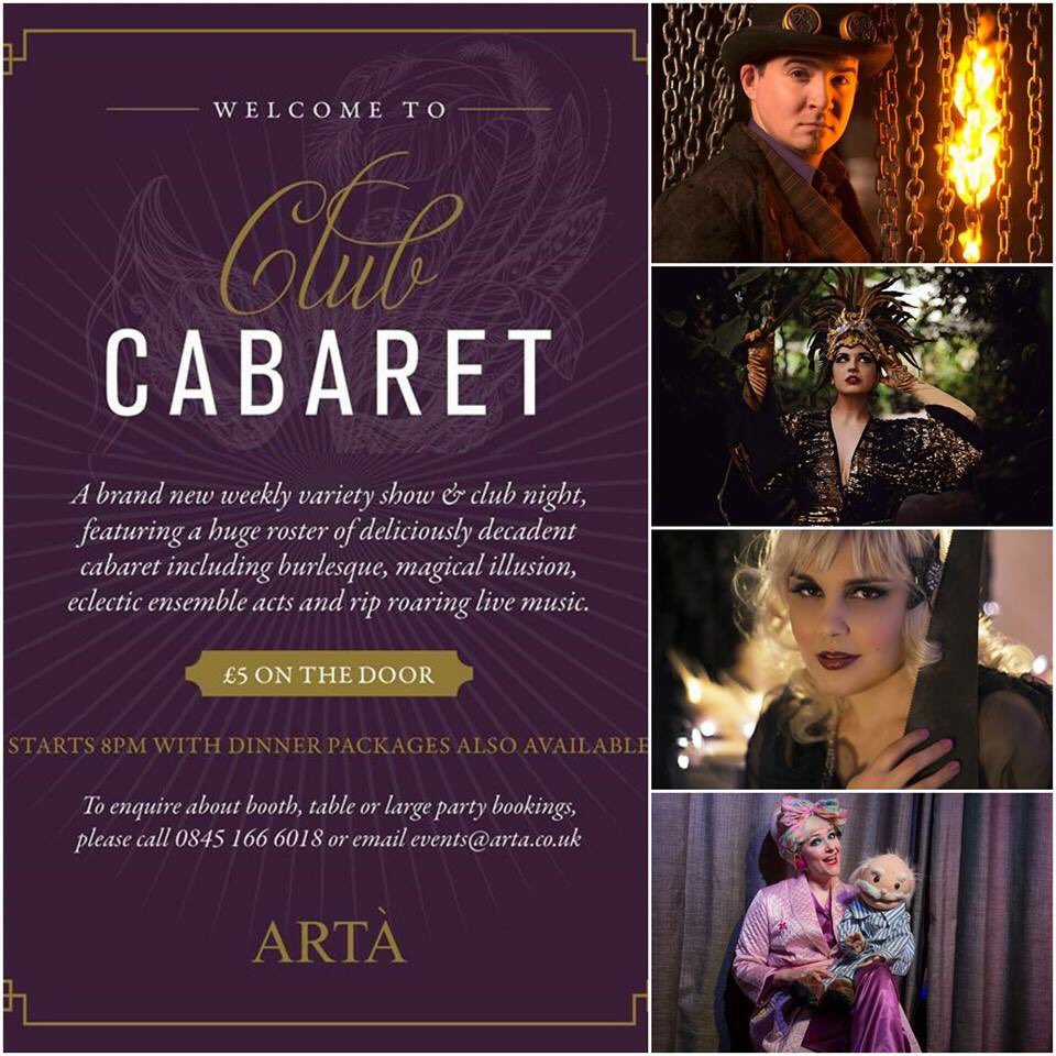 I’m at Club Cabaret <a href="/artaglasgow/">Arta Glasgow</a> TONIGHT!