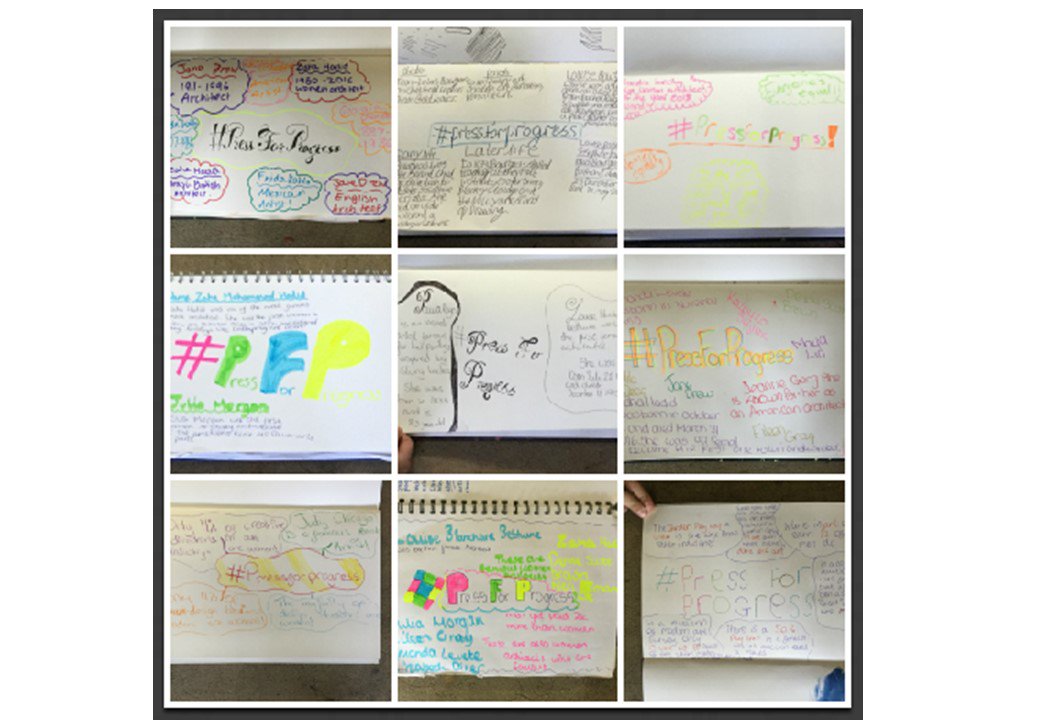 getting involved in #IWD18 by finding out about women in the arts #PressforProgress @SRASecondary <a href="/SRATandL/">SRATweeting&Learning</a>