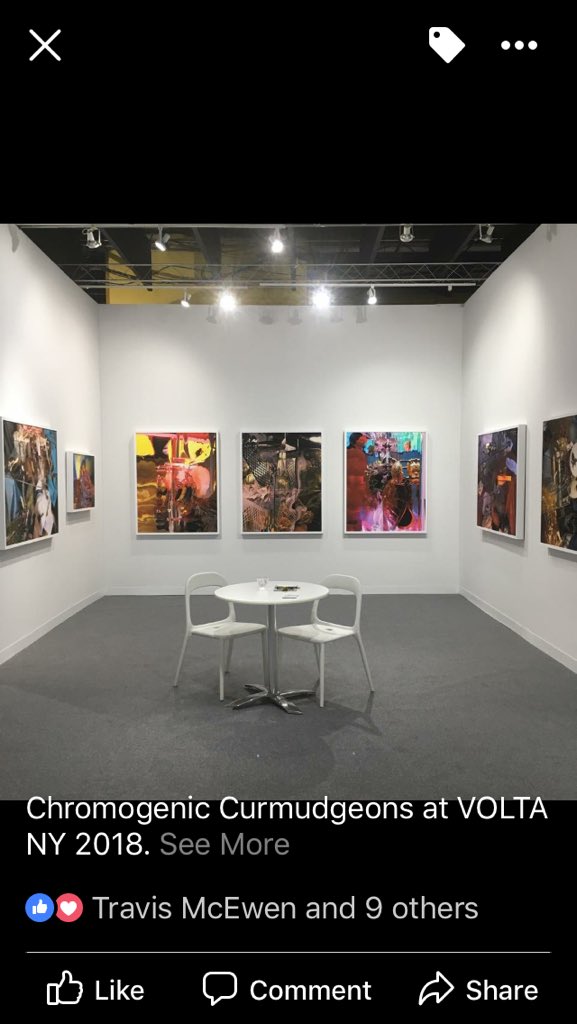 dc3ArtProjects's tweet photo. Images of #dc3 presentation of Chromogenic Curmudgeons at @VOLTAshow, Booth C19 Pier 90, Manhattan. We reopen at Noon. #allthecolour #Evergon #JeanJacquesRinguette https://t.co/IqjBJMEMUx