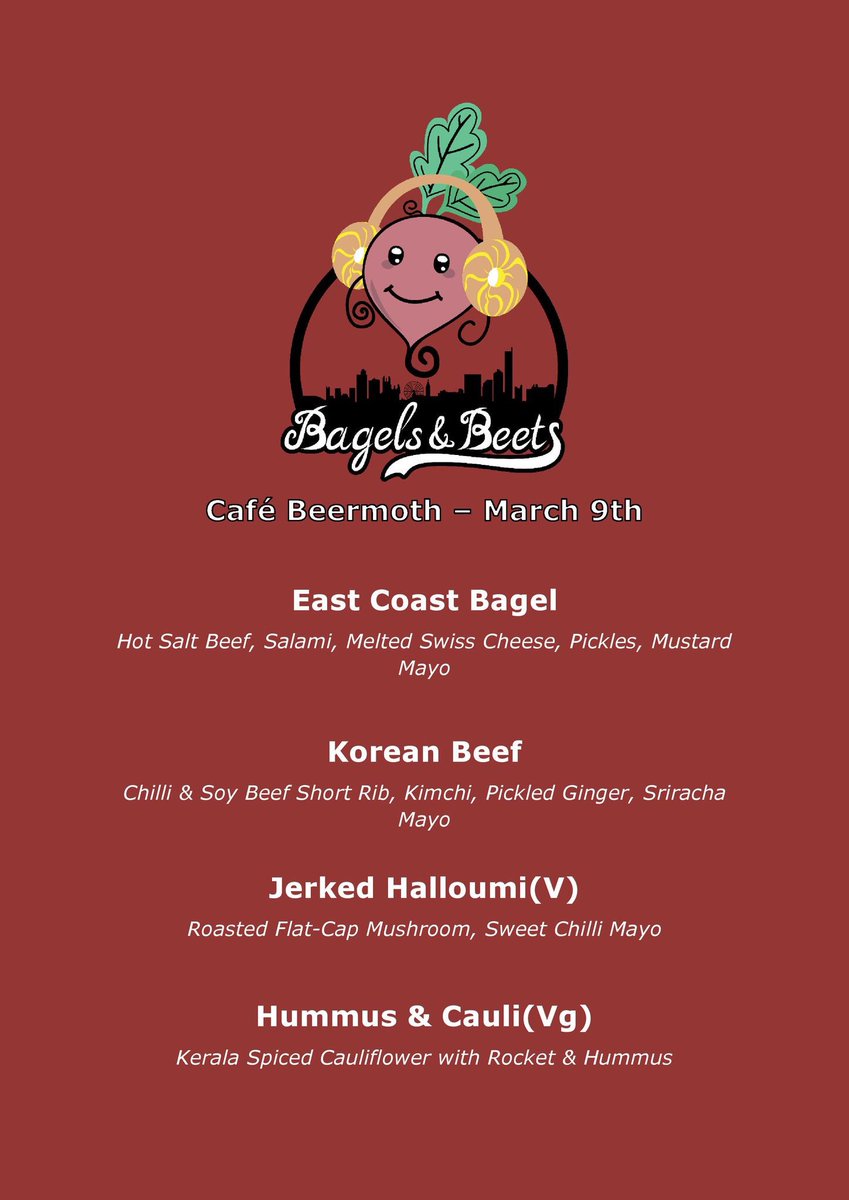 Friday is here! Catch us tonight <a href="/CafeBeermoth/">Café Beermoth</a> for bagels and beers