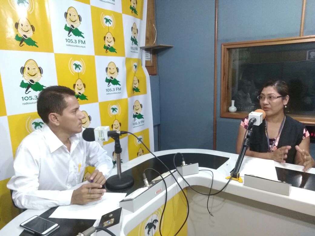 SaludImbabura's tweet photo. #LagoAgrio| @alexdraarmas Directora del #Distrito21D02 participa en el programa Punto de Giro de @RadioSucumbios dialoga sobre la atención integral que @Salud_Ec brinda a las mujeres #SaludFronteraNorte #SaludEnAcción https://t.co/OCDmxNe9vr