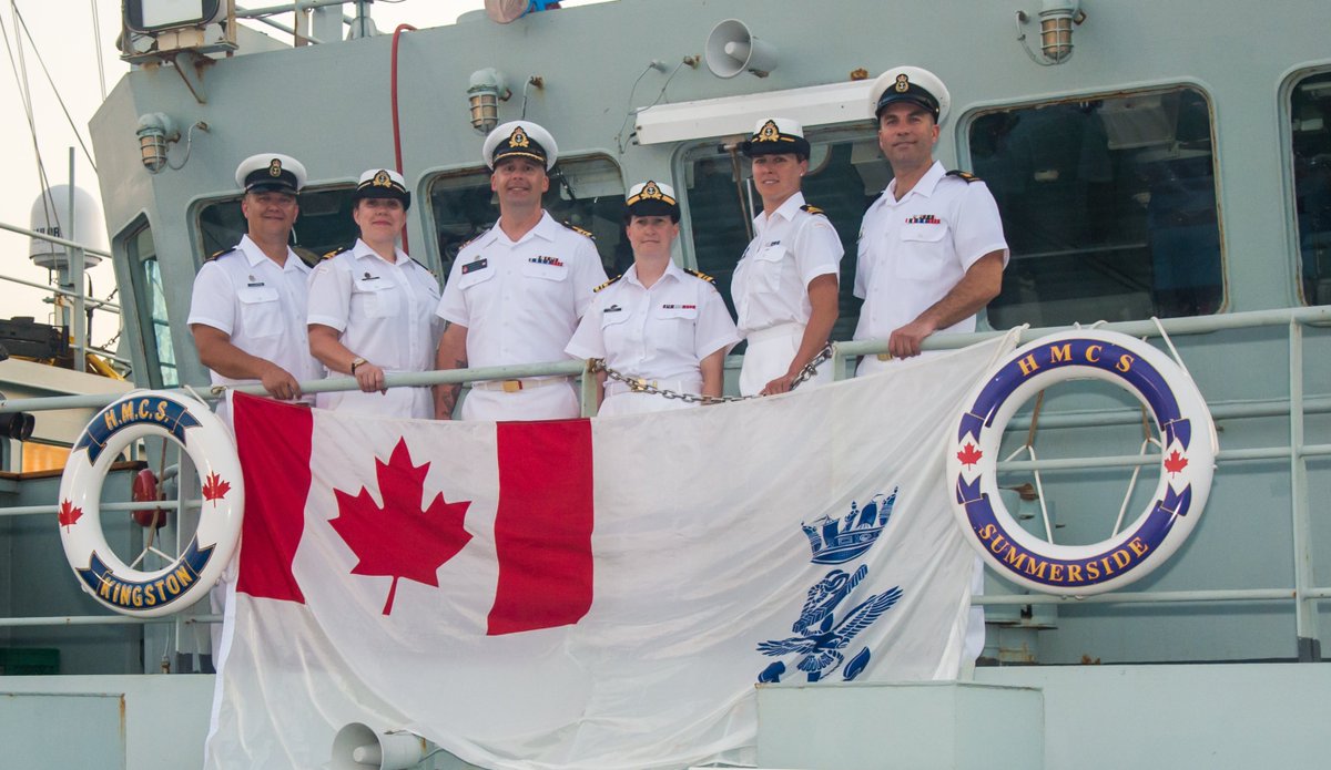 #HMCSKingston & #HMCSSummerside are deployed on #OpPROJECTION in West Africa. #DYK their Command Teams combined are 50/50 men women? Equality, inclusion & diversity strengthens our #RCNavy & operational effectiveness.