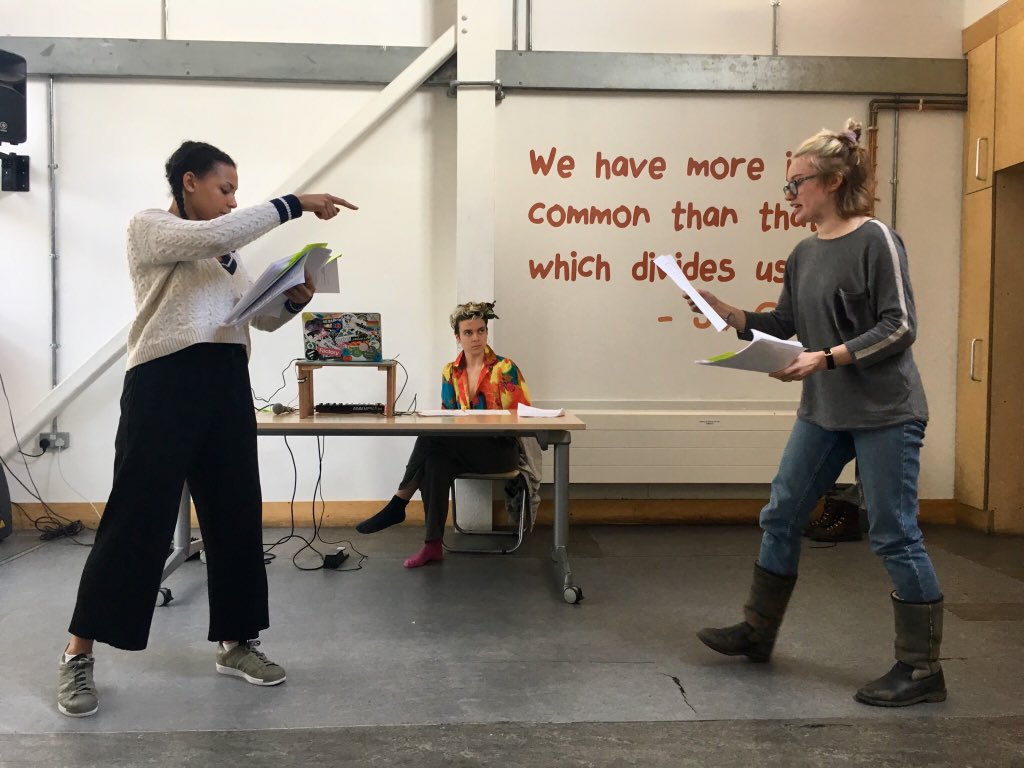 hannaheugenie's tweet image. It’s the final day of our first R&amp;amp;D period for #BITS @PaperMashT. Big thanks to @TricycleTheatre &amp;amp; @YardTheatre for your support this week!