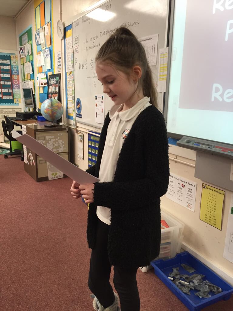 P6 are extremely proud of their classmate for coming first in the Rotary Clubs Young Writer Competition. We loved listening to her story today and thought 'it sounded like a real book! 📚
