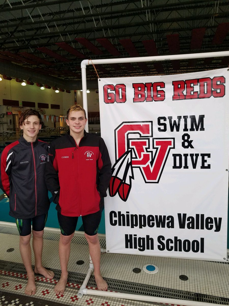 ChippewaSports's tweet photo. Good luck to Grant Combs and Keegen Maguire at today’s MHSAA Swimming Finals! https://t.co/2V7rUTkugp