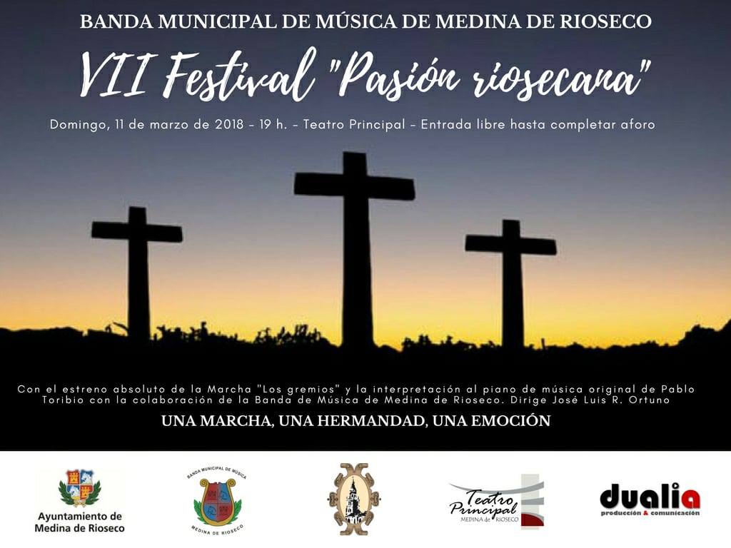 Este domingo se celebra el VII Festival 'Pasión Riosecana' a cargo de la <a href="/bmmrioseco/">Banda Música Rioseco</a> en Medina de Rioseco #Valladolid <a href="/AytoRioseco/">Medina de Rioseco</a> <a href="/ssenrioseco/">Semana Santa Rioseco</a>
