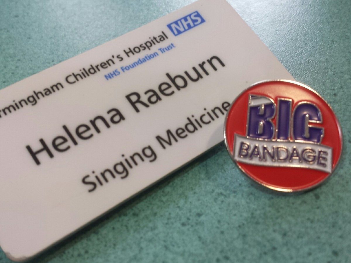 Wearing double badges @singingmed @Bham_Childrens today!