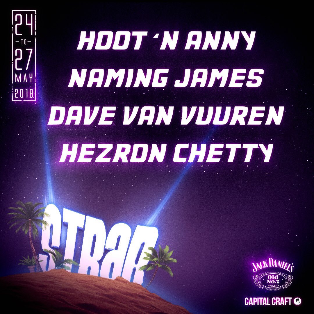 Me o my! Some of the sets on The Acoustic Deck at #STRAB2018! <a href="/hoot_anny/">Hoot 'n Anny</a> <a href="/NamingJames/">Naming James</a> <a href="/HezronC/">Hezron K.Cheruiyot</a> Dave van Vuuren!