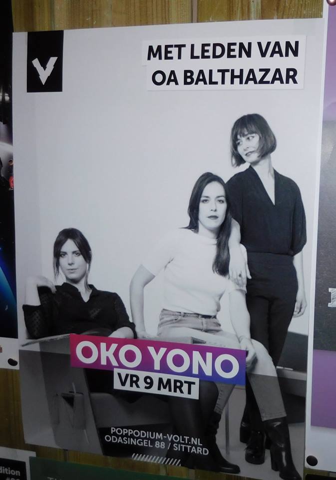 CitydogsNL's tweet photo. Vanavond in @PoppodiumVolt: Oko Yono!

Een mooie voorstelling in dit Poppodium in Sittard waarin de band hun muzikale veelzijdigheid toont en afwisselend de rol van frontvrouw op zich nemen!

Kijk voor meer informatie op https://t.co/Tbp8hfjlmS https://t.co/3ouXCb0kO6
