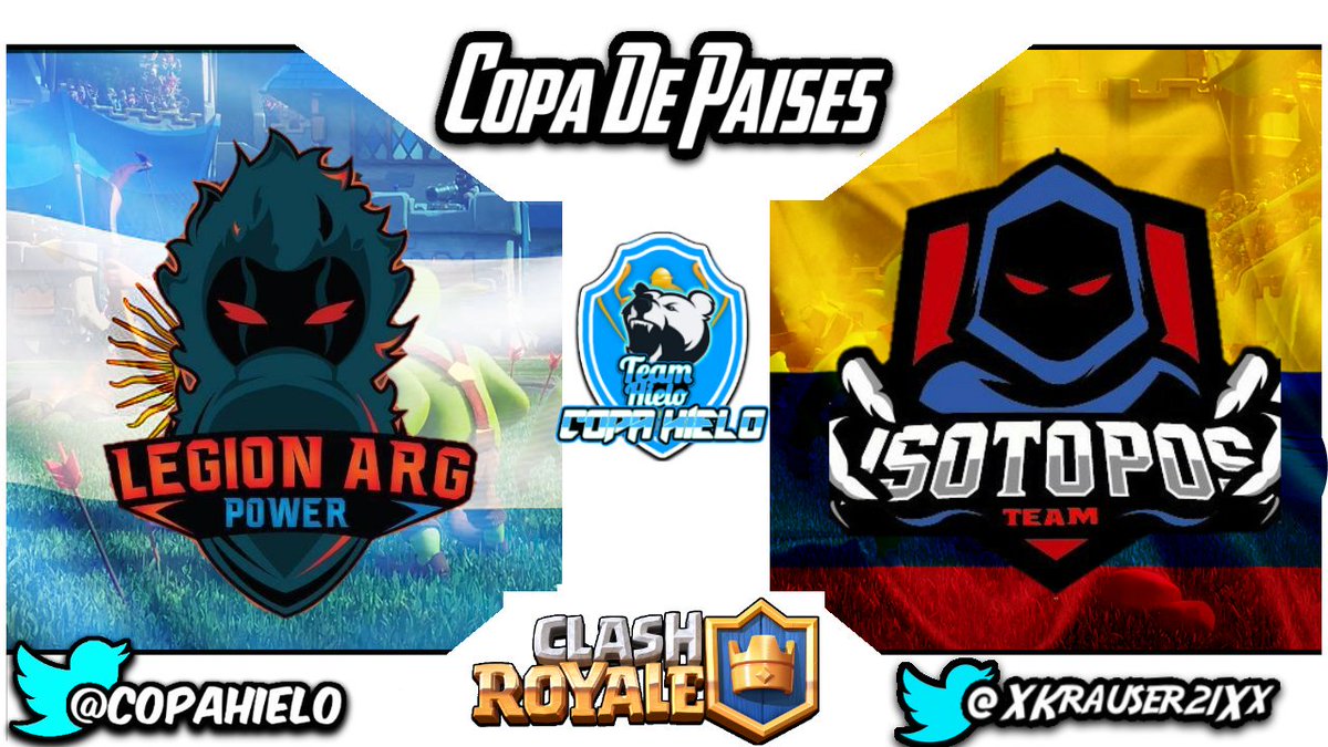 #CR || #CopaDePaises 
💣Semifinal💣
Encuentro Entre Argentino Y Colombianos Quien,   Ganara Colombia Llegara a la final o Argentina  sera la amplia dominante!!
<a href="/Legion_Arg12/">LegionARG Power</a> Vs 
@_ISOTOPOS
-----------------------------
11/3/2018
🕑4:00 Colombia
🕑5:00 Venezuela 
🕑6:00 Argentina