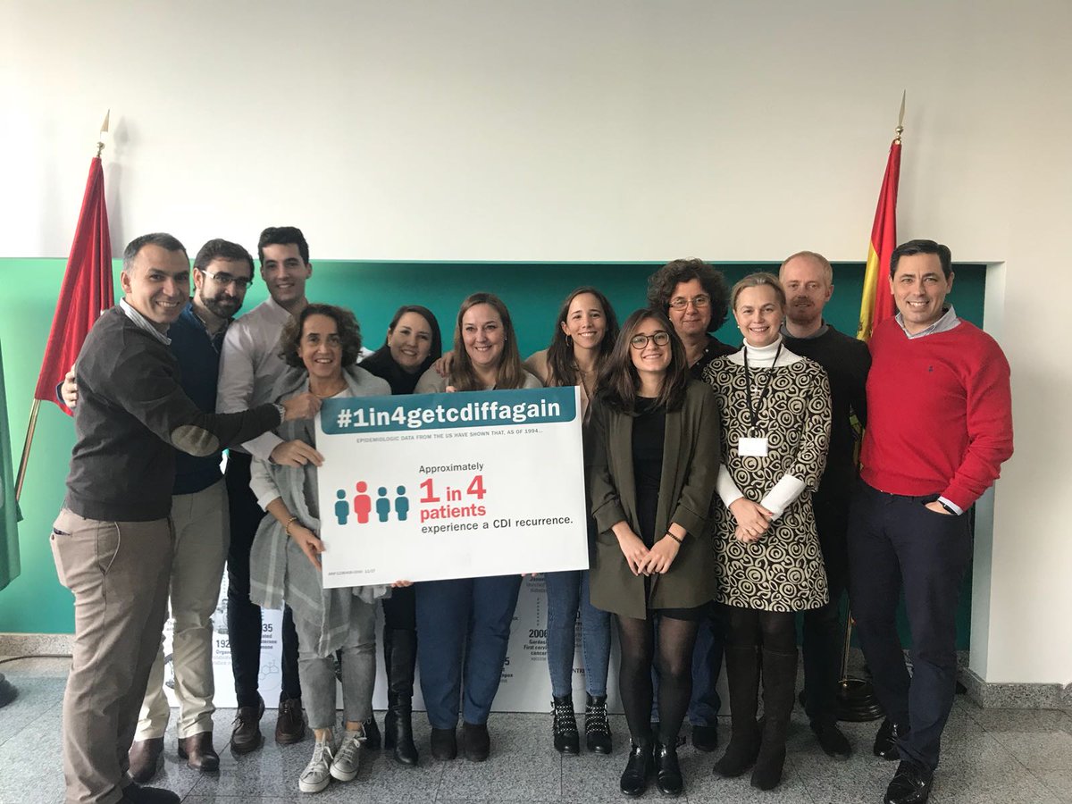 MSDInvents's tweet photo. Our team in Spain is committed to preventing C diff recurrence. #1in4GetCdiffAgain #InventingForLife @msd_es https://t.co/ibS0wcRJcX