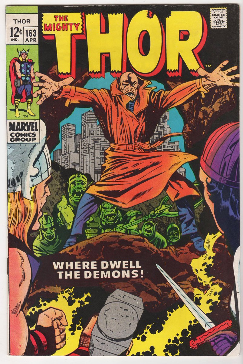 HypnoTronic's tweet photo. mighty THOR #163 from Marvel, 1969 FN (6.0)
OUR bargain price: ONLY $25.00 bucks!
#hypnotronic #statenIsland #comics1969 #marvelComics #mightyThor #HIM #warlock #jackKirby #Mjolnir #odin #sif #thor #stanLee #vinceColletta https://t.co/Urhwf90PjT