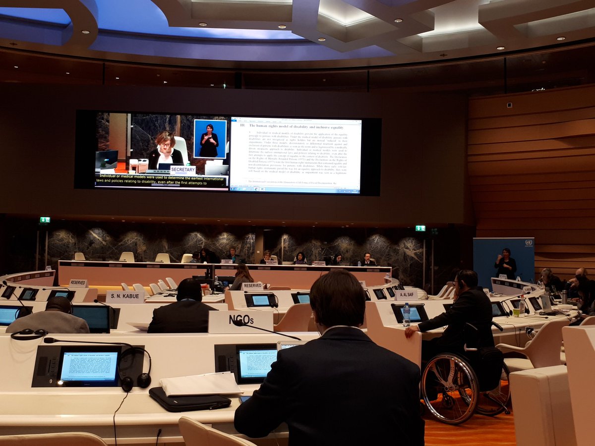 AnaMaRodV's tweet photo. El Comité sobre Derechos de Personas con Discapacidad adopta nuevo Comentario General sobre el art. 6 de la #CDPD sobre igualdad y no discriminación
#nondiscrimination #diasability #discapacidad #igualdad https://t.co/LV5Xy2Gl4J